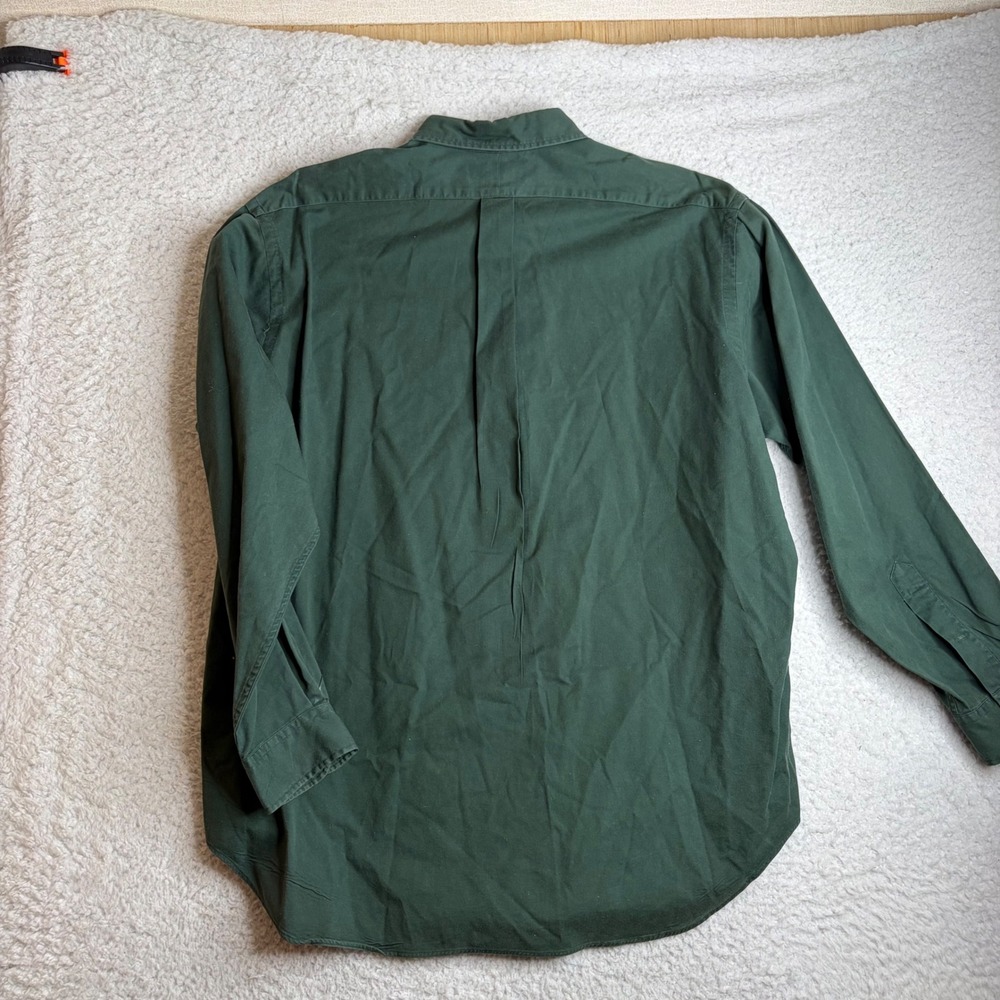 Ralph Lauren Blake Shirt Mens XL Green Cotton Button Down Long Sleeve Pony Logo - Picture 7 of 7